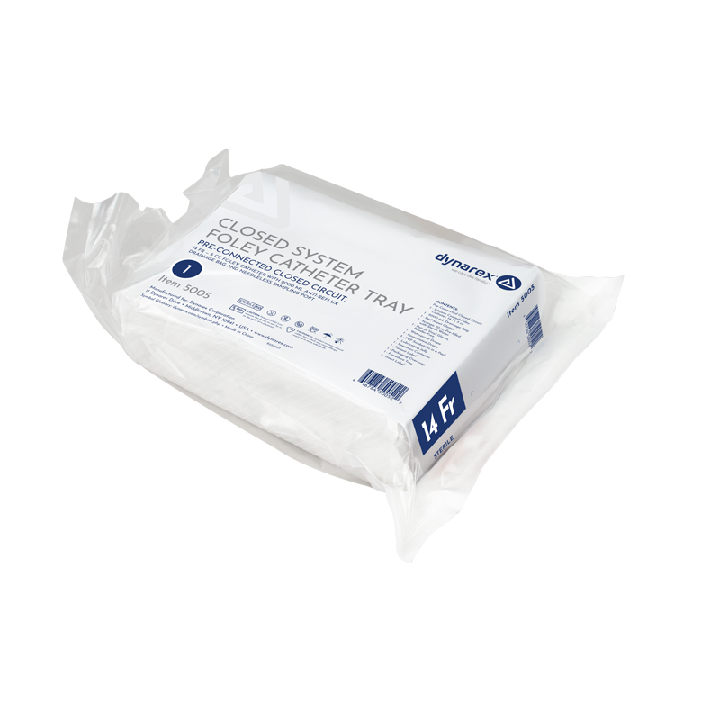 Closed Circuit / Closed System Foley Catheter Tray 14 Fr