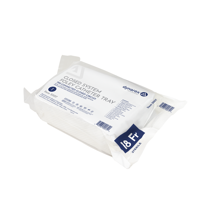 Closed Circuit / Closed System Foley Catheter Tray 18 Fr