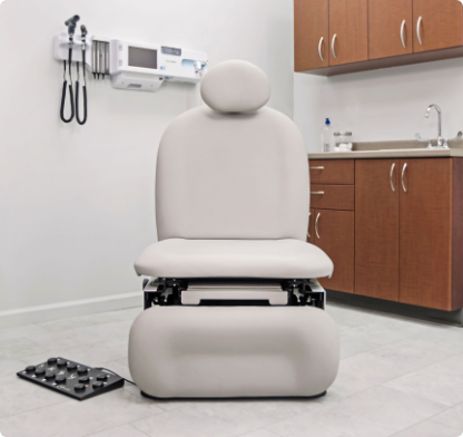 5016 Podiatry/Wound Care Procedure Chairs - in exam room, warm upholstery