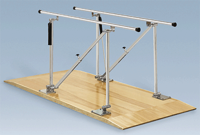 Bailey Single Operator Parallel Bars, Platform Mounted, Adjustable Height - Model 570