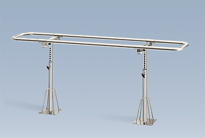 Bailey Hemiplegic Parallel Bars, Floor Mounted, 7' Handrail, 2 Posts - Model 577