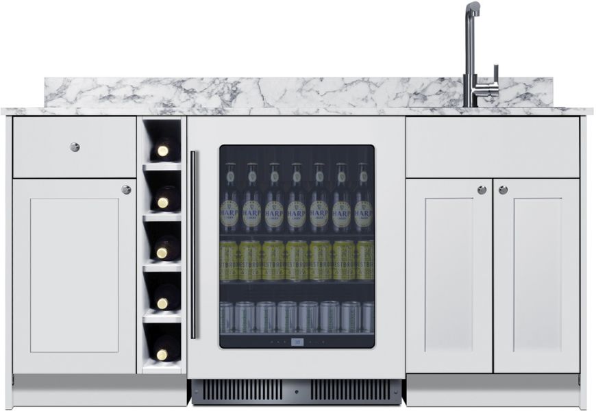 Accucold 69" wide Turnkey Oasis Wet Bar (Model OASISWH35)