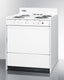 30" wide electric coil top range with indicator lights and a three-prong line cord