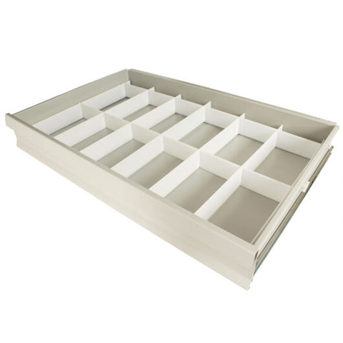 Harloff Multi-Dose Cart Basic Adjustable Plastic Drawer Divider Set, 3 Inch Drawers, 680545