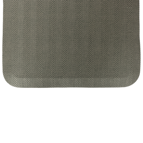 FLATMat w/ Beveled Edge, Woven Pattern 24" x 70" x 3/4", Cool Gray