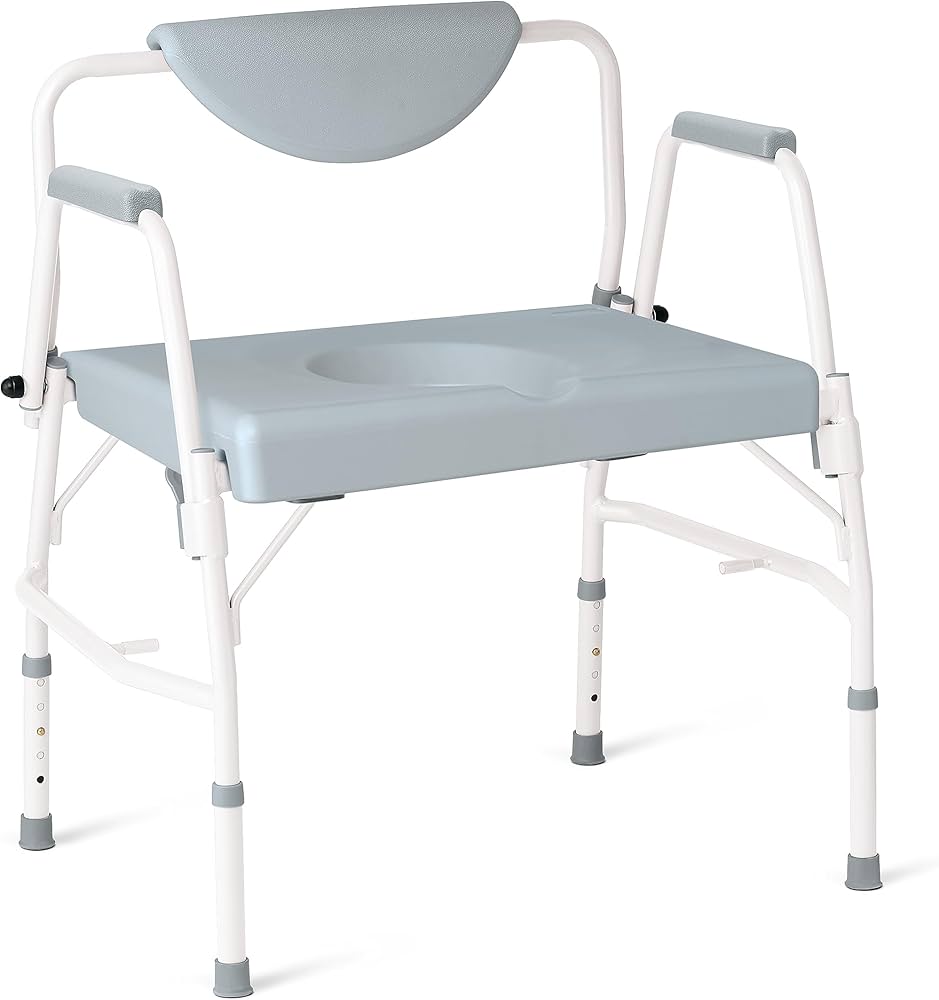 Dynarex Bariatric HD Drop Arm Commode Armrest-pair