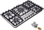 34 inch wide gas cooktop, Made in Italy, preset for LP gas
