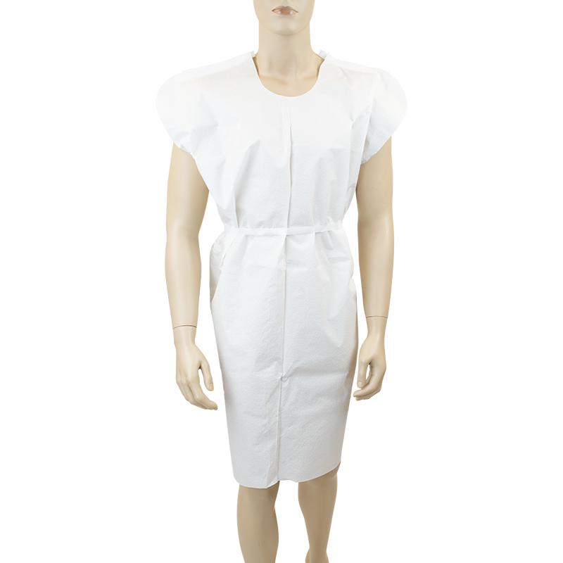 Exam Gown 3 Ply T/P/T Universal White