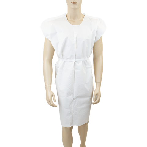 Exam Gown 3 Ply T/P/T Universal White