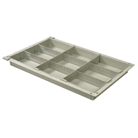 Harloff 2″ Tray for MedStor Max Cabinets, Two Short and Two Long Dividers, 81030-8