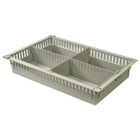 Harloff 4″ Tray for MedStor Max Cabinets, One Short and One Long Divider, 81031-5