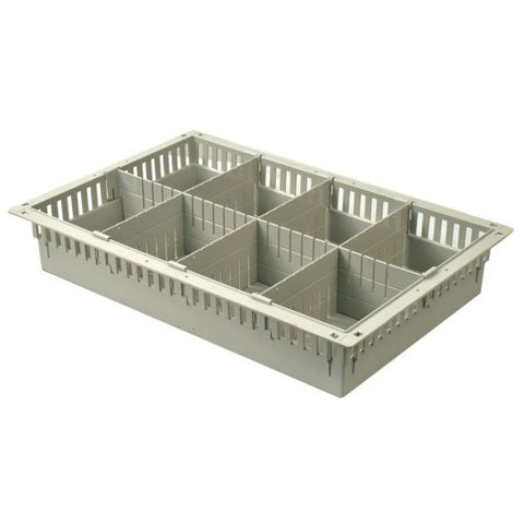 Harloff 4″ Tray for MedStor Max Cabinets, One Long and Three Short Dividers, 81031-7