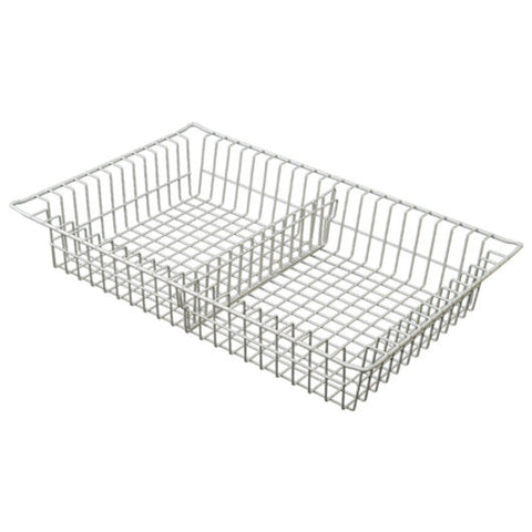 Harloff 3″ Wire Basket for MedStor Max Cabinets, One Short Divider, 81070-2