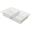 3? Wire Basket for MedStor Max Cabinets, One Short Divider, 81070-2
