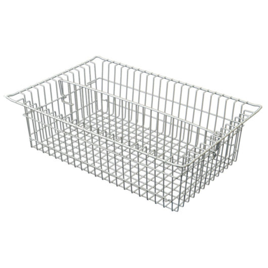 Harloff 5″ Wire Basket for MedStor Max Cabinets, One Long Divider, 81071-1