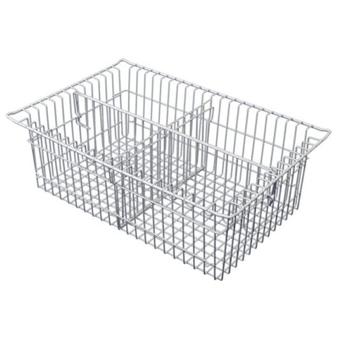 Harloff 8″ Wire Basket for MedStor Max Cabinets, One Short and One Long Divider, 81072-3
