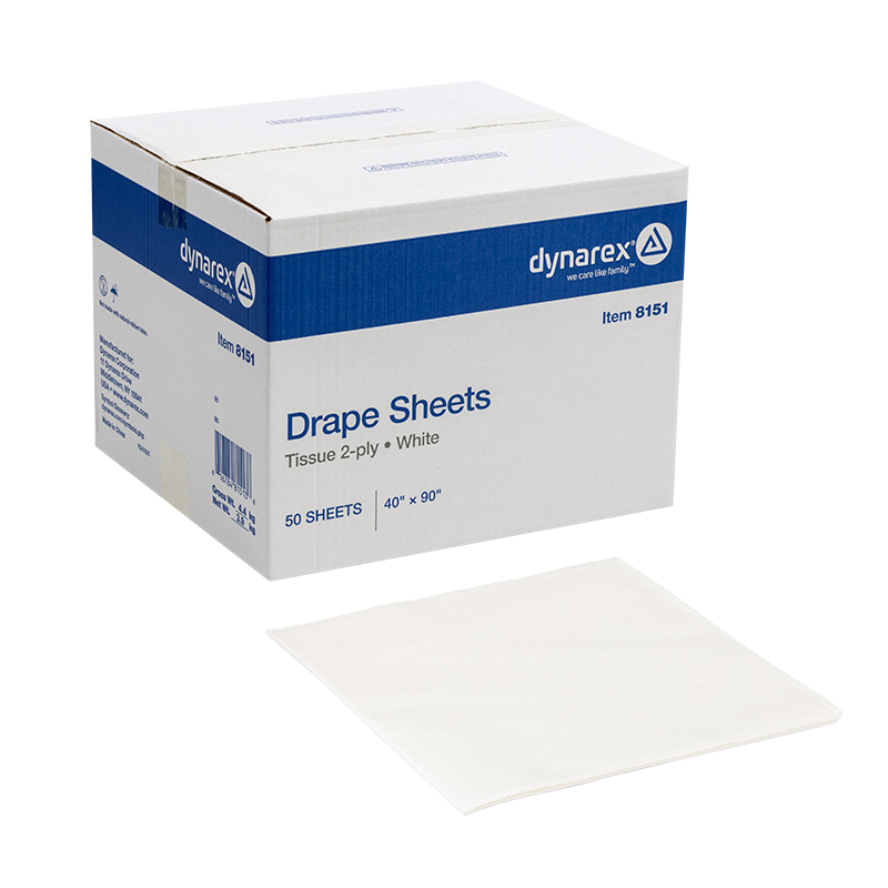Drape sheet 40x90 white
