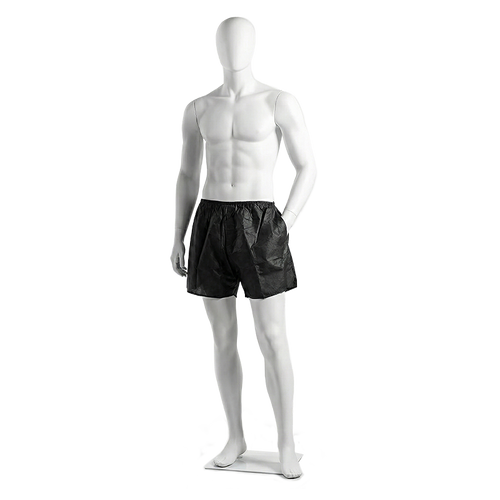 Exam Shorts, Disposable, Black, one size fit most