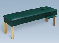 Bailey Adjustment Bench, 22"W x 72"L x 23"H, 2" Top, Nose Slot - Model 9810
