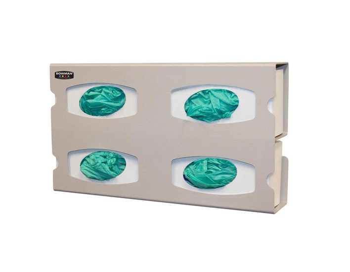 Bowman Dispensers Quad Seamless Antimicro Glove Box Disp