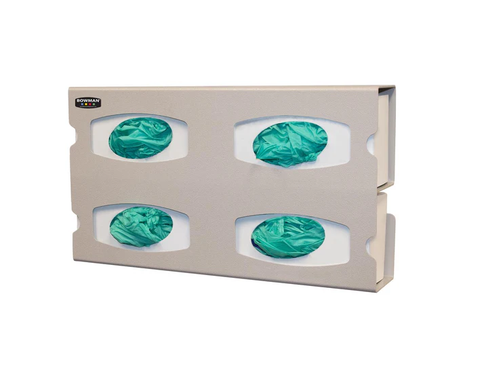 Bowman Dispensers Quad Seamless Antimicro Glove Box Disp