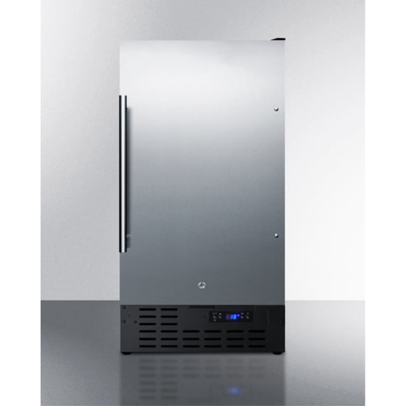 Accucold 18" Wide Frost-free Freezer in Black for Built-in or Freestanding Use, with Lock and Digital Thermostat (Model