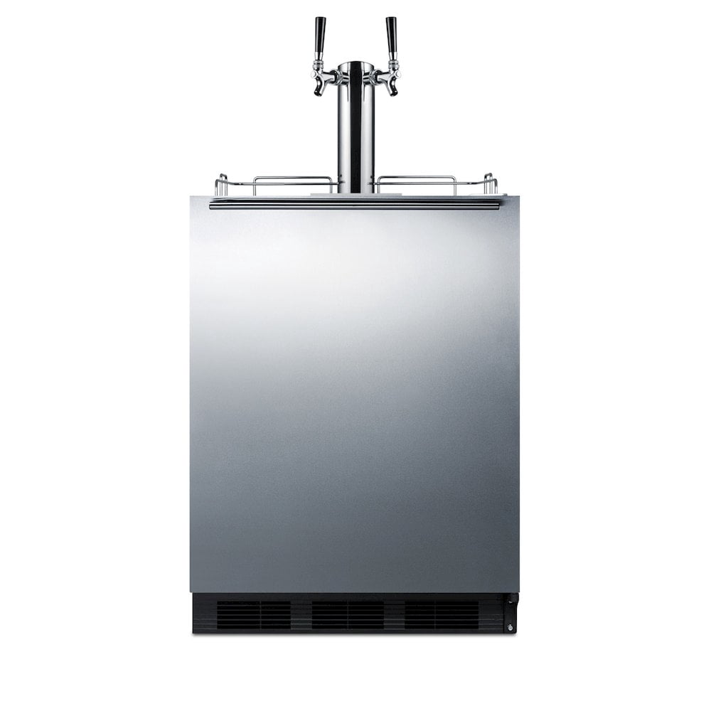 Accucold ADA compliant built-in commercial dual tap wine kegerator, ADA (Model SBC58BLBIADAWKDTWINLHD)
