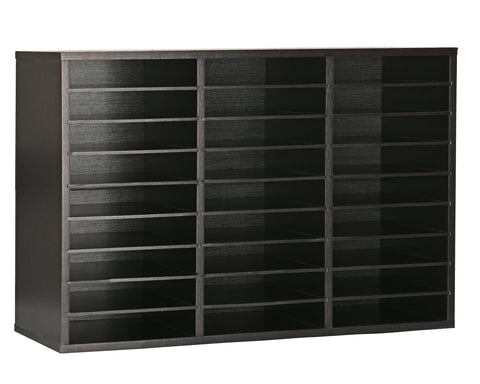 Alpine Wooden 27 Compartment Literature Organizer