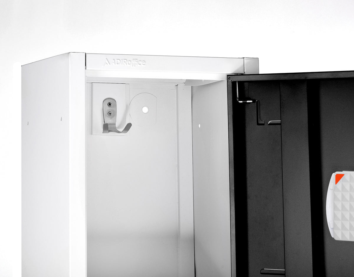 72" H x 12" W 2-Tier Steel Storage Locker with Digital Lock