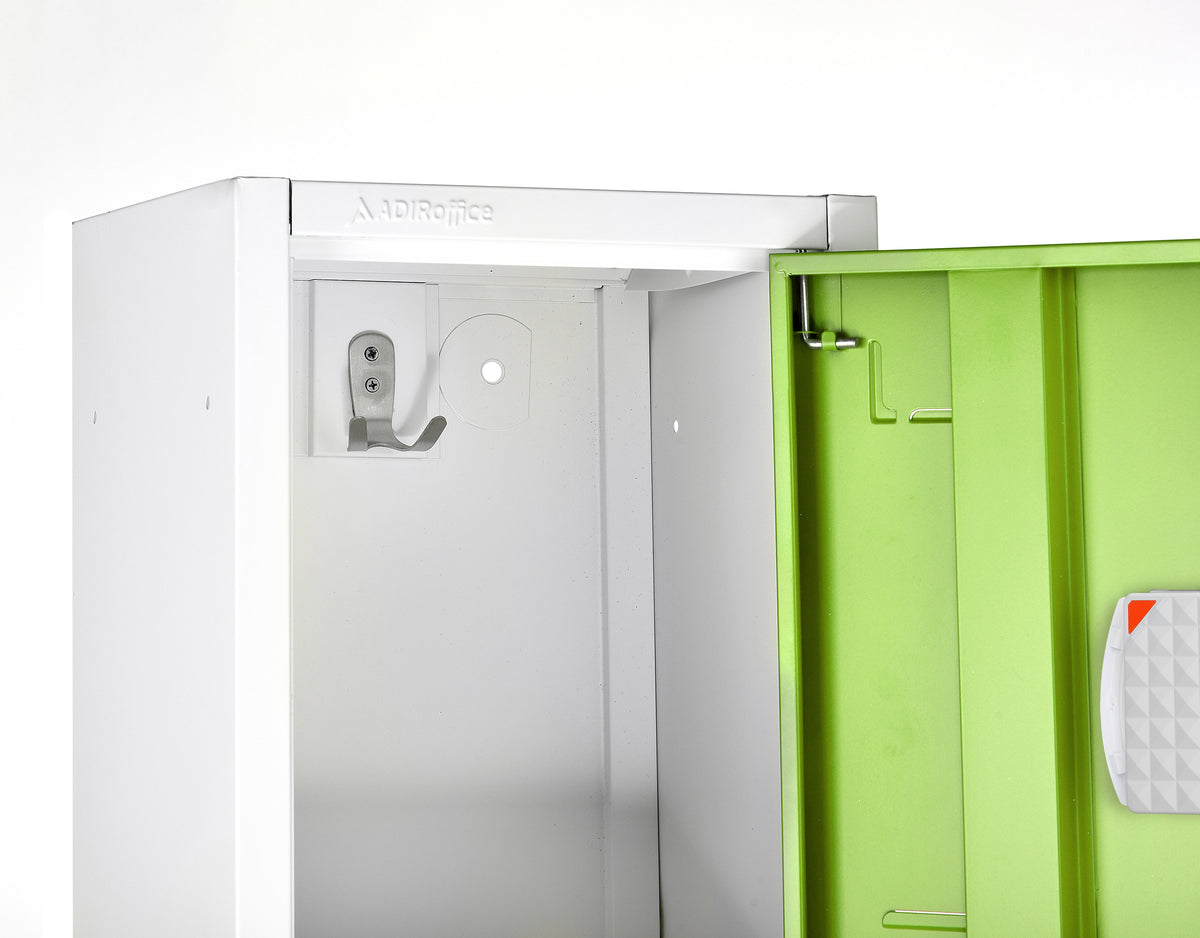 72" H x 12" W 2-Tier Steel Storage Locker with Digital Lock
