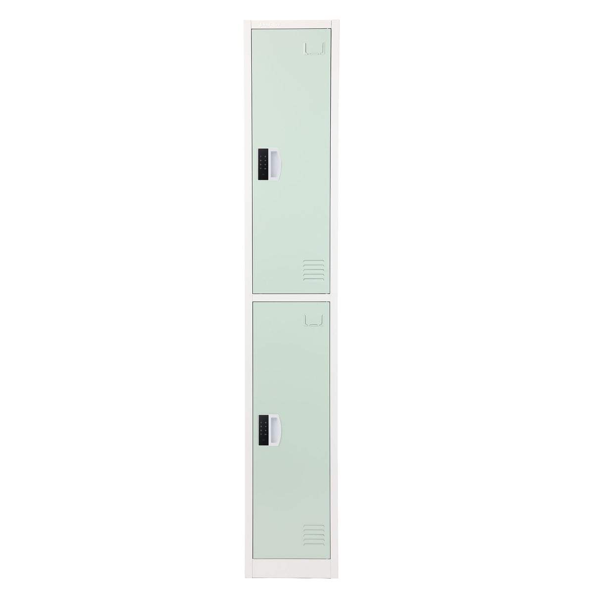 72" H x 12" W 2-Tier Steel Storage Locker with Digital Lock, Misty