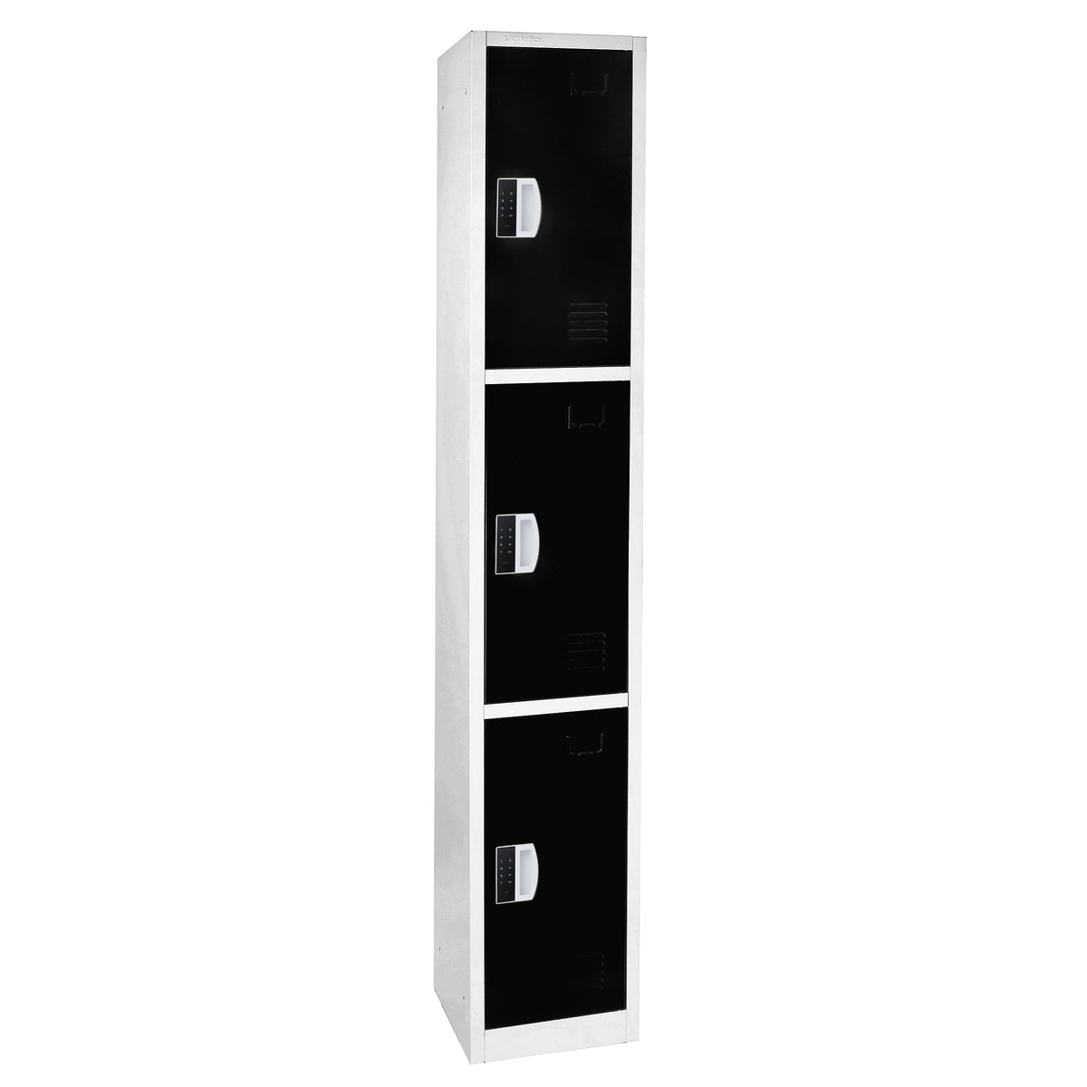 72" H x 12" W Triple Tier Steel Storage Locker with Digital Lock