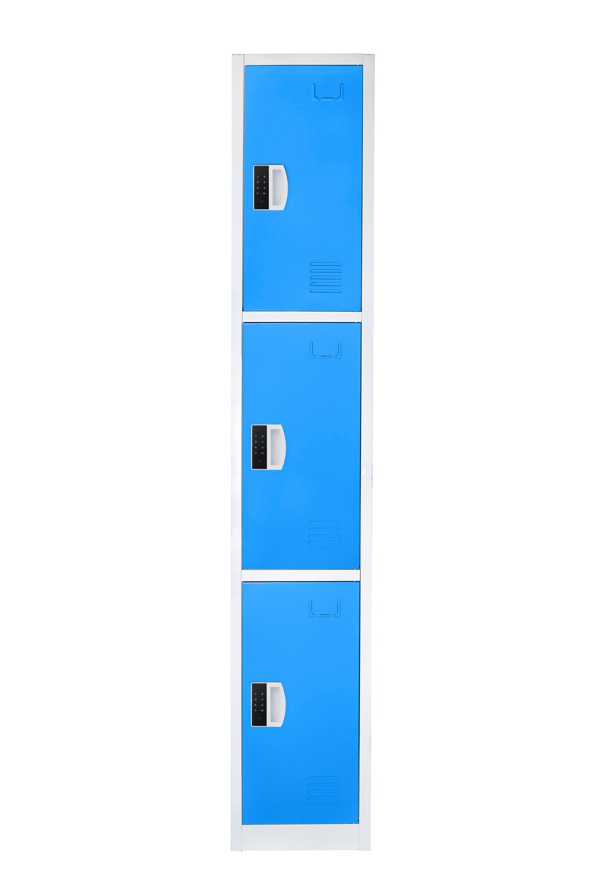 72" H x 12" W Triple Tier Steel Storage Locker with Digital Lock