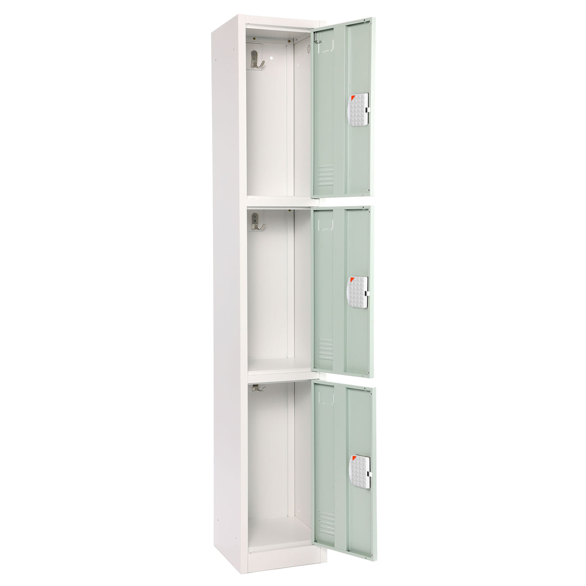 72" H x 12" W Triple Tier Steel Storage Locker with Digital Lock,
