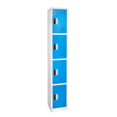 72" H x 12" W 4-Tier Steel Storage Locker with Digital Lock