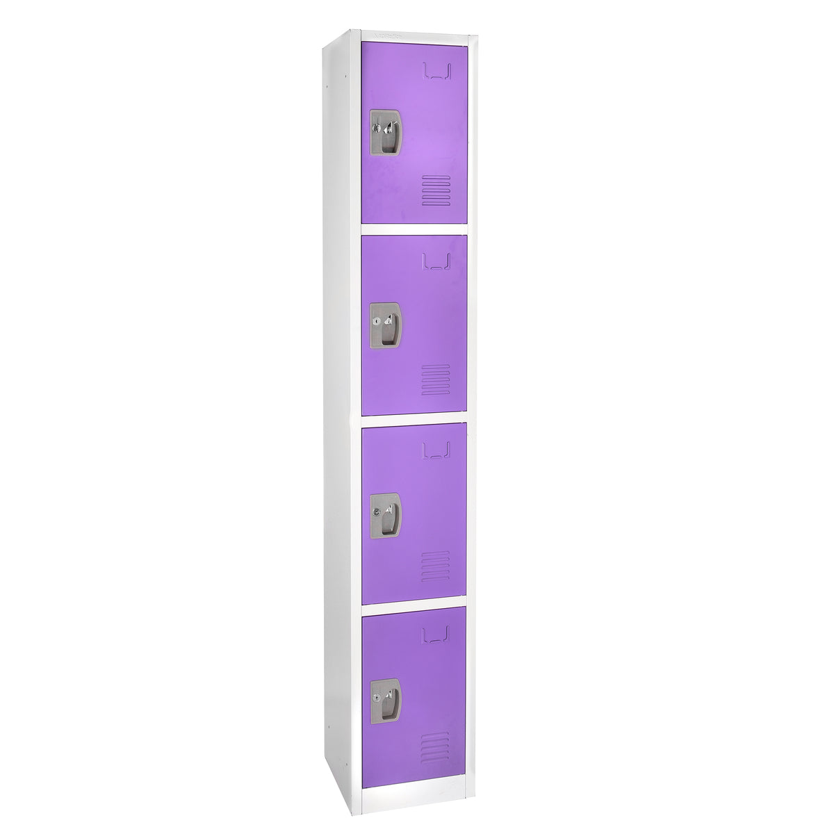 72 in. H x 12 in. W x 12 in. D 4-Compartment Steel Tier Key Lock
