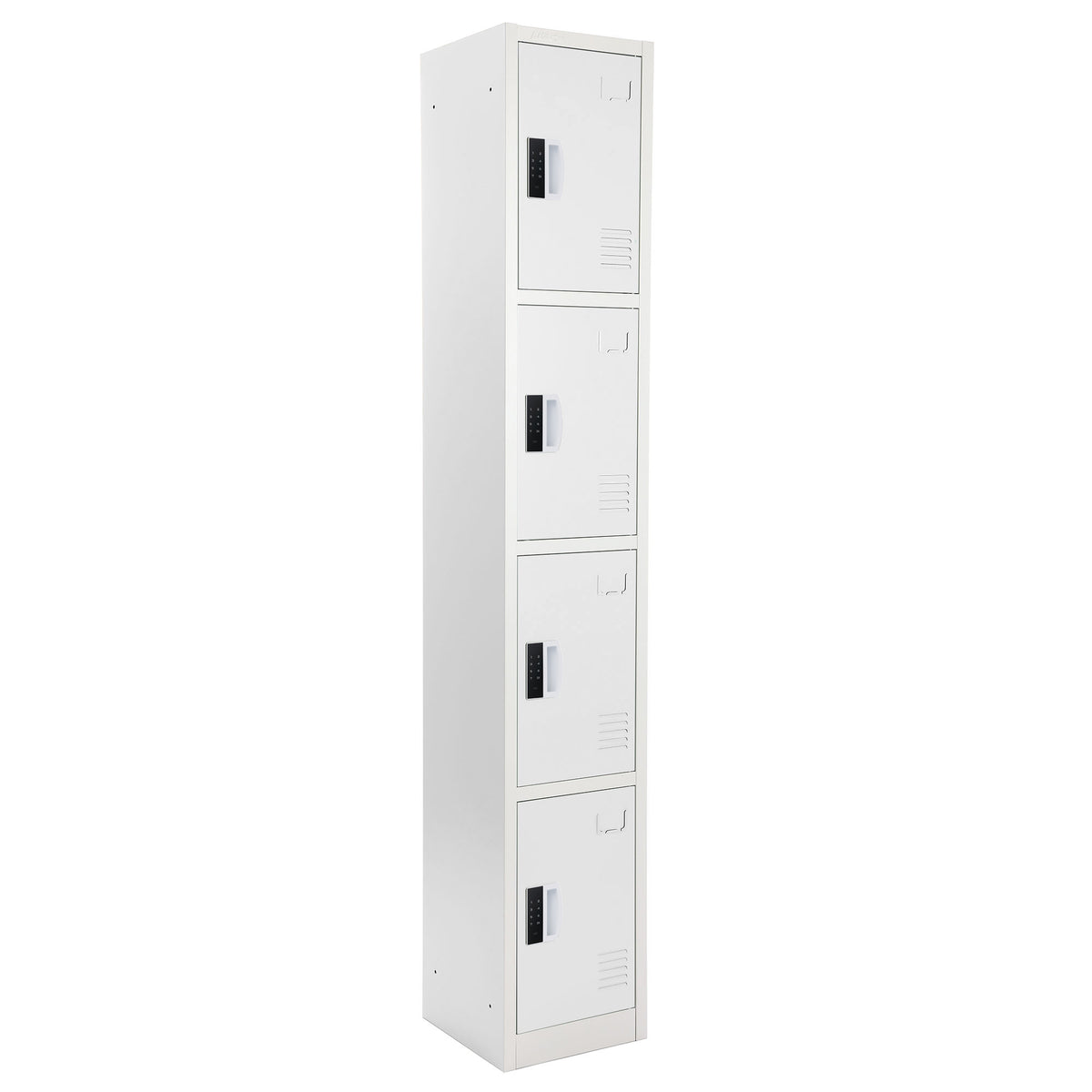72" H x 12" W 4-Tier Steel Storage Locker with Digital Lock