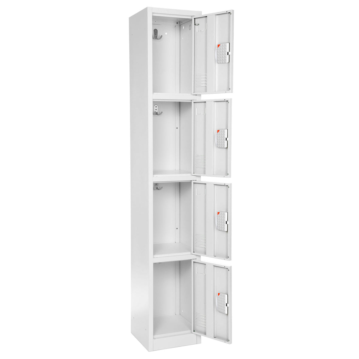 72" H x 12" W 4-Tier Steel Storage Locker with Digital Lock