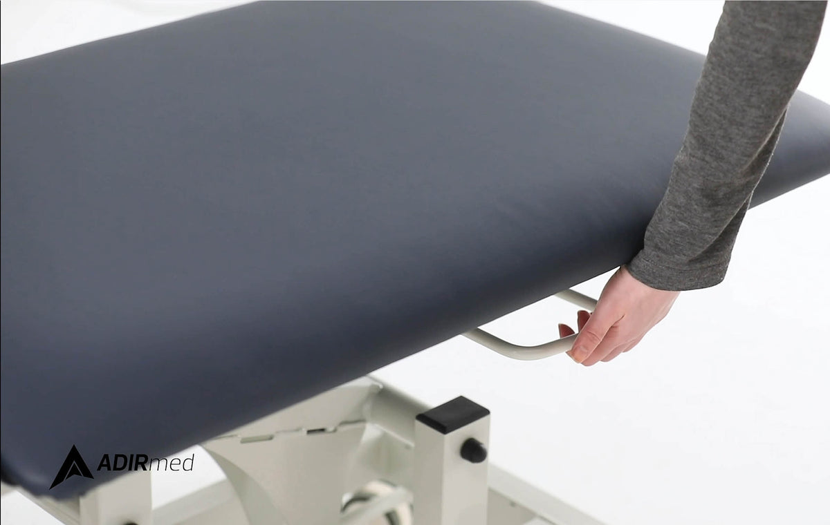 VivaComfort 550 lb. Capacity Elite-Line Antimicrobial Upholstery Adjustable Height Hi-Lo Treatment Table, Black