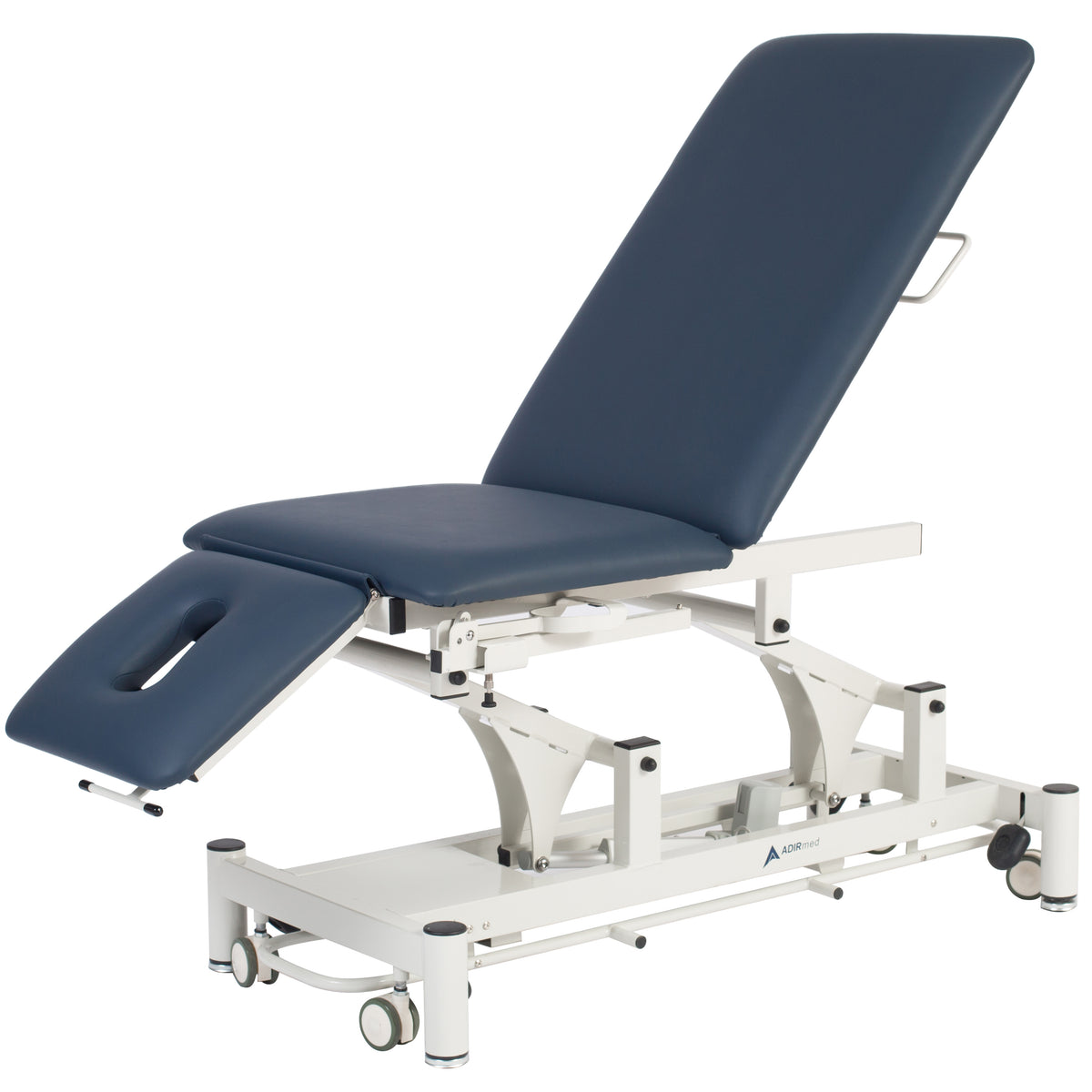 VivaComfort 550 lb. Capacity Elite-Line Antimicrobial Upholstery Adjustable Height Hi-Lo Treatment Table, Black
