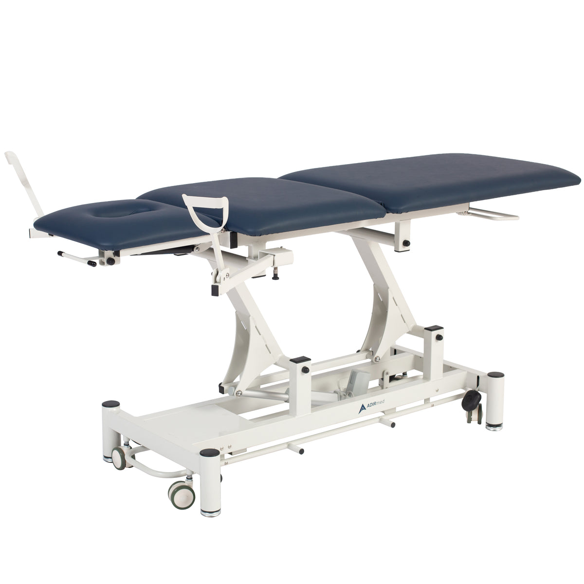 VivaComfort 550 lb. Capacity Elite-Line Antimicrobial Upholstery Adjustable Height Hi-Lo Treatment Table, Black