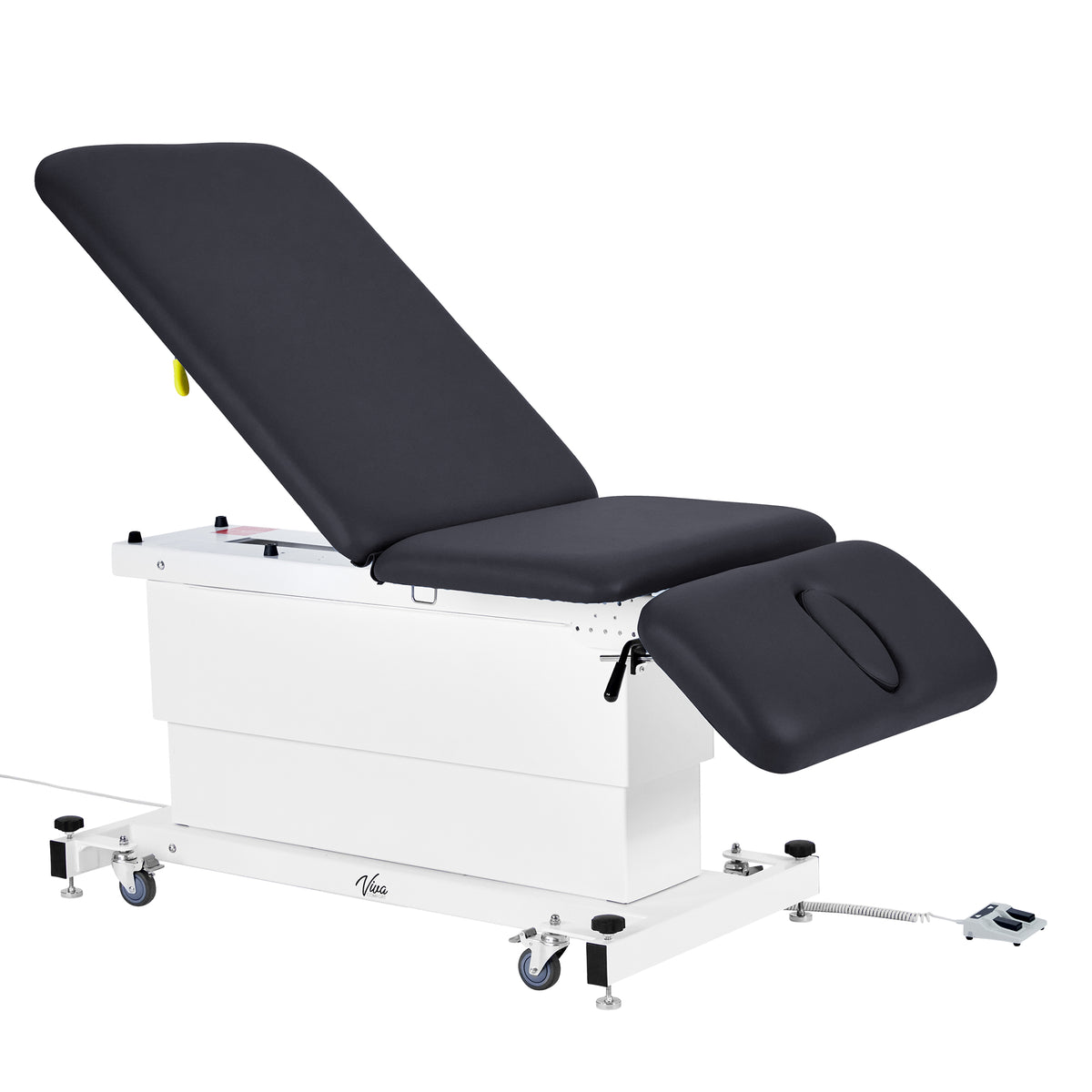 VivaComfort XRO Series 3-Section Electric Height and Back Adjustable Exam Table, 600 lbs. Capacity, Black