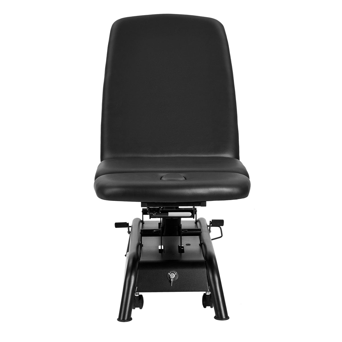 VivaComfort Atlas Power Hi-Lo Physician Treatment Table with 3-Section Top, 441 lb Capacity, Black