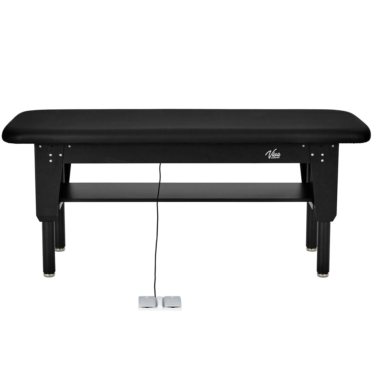 VivaComfort CareLift Bariatric Hi-Lo Medical Rehab Physical Therapy Treatment Table, 6 ft x 30 in, 1500 lb Capacity, Bla