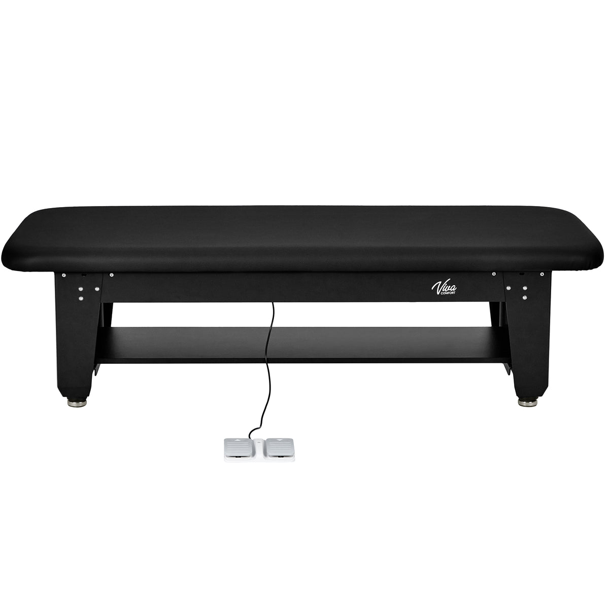VivaComfort CareLift Bariatric Hi-Lo Medical Rehab Physical Therapy Treatment Table, 6 ft x 30 in, 1500 lb Capacity, Bla