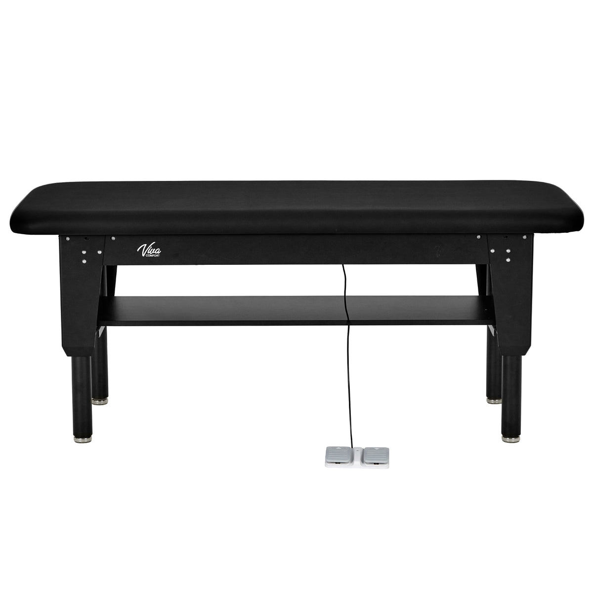 VivaComfort CareLift Bariatric Hi-Lo Medical Rehab Physical Therapy Treatment Table, 6 ft x 30 in, 1500 lb Capacity, Bla