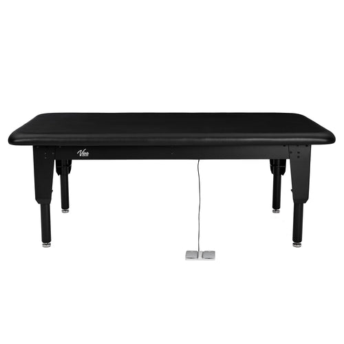 VivaComfort TheraLift Bariatric Hi-Lo Medical Rehab Physical Therapy Treatment Table, 7 ft x 5 ft, 1500 lb Capacity, Black