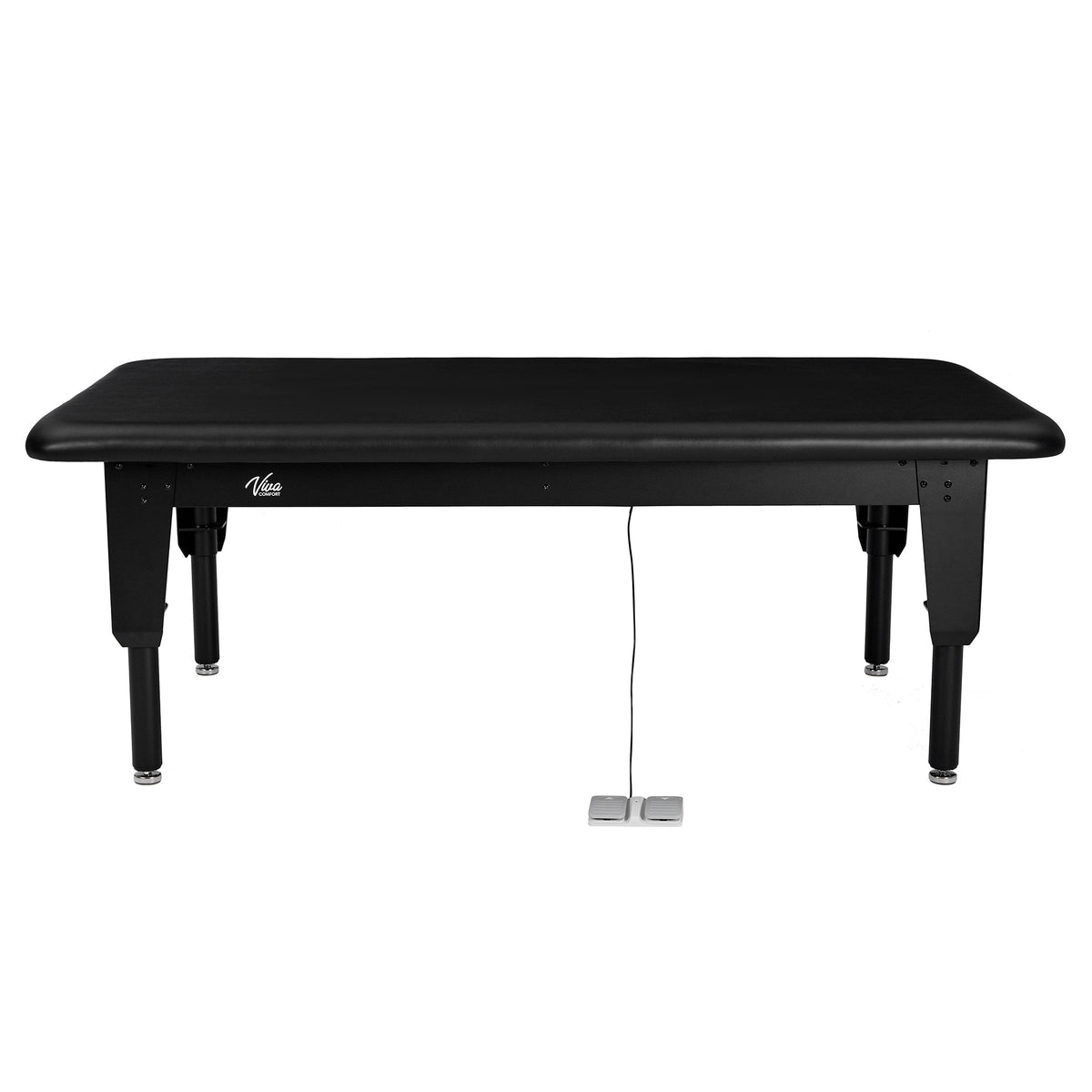 VivaComfort TheraLift Bariatric Hi-Lo Medical Rehab Physical Therapy Treatment Table, 8 ft x 6 ft, 1500 lb Capacity, Bla