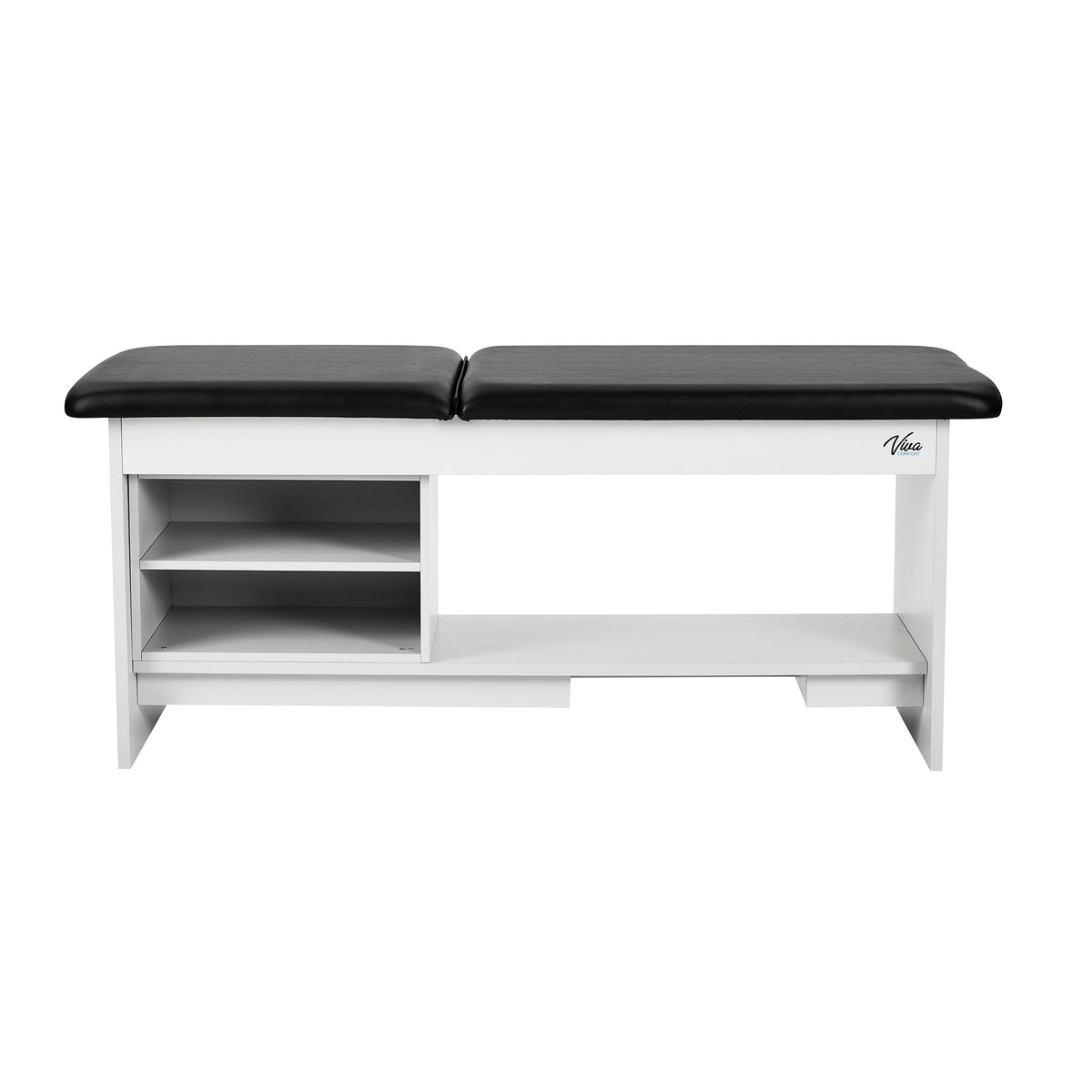 VivaComfort Alto Exam Treatment Table Open Shelves, White