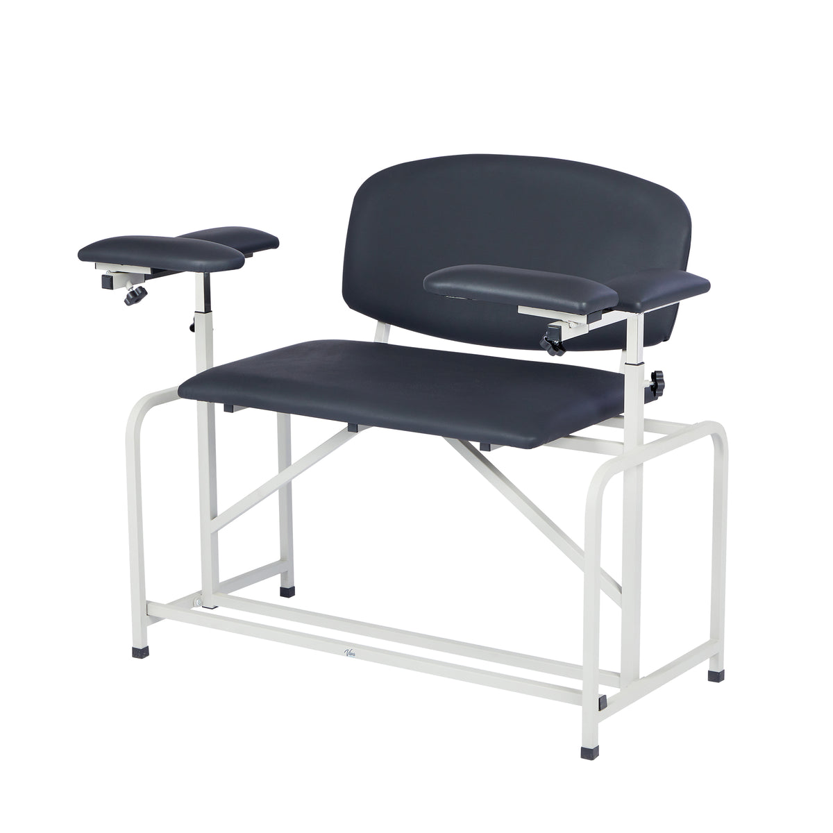 VivaComfort 750 lb. Capacity Bariatric Extra-Tall Phlebotomy Blood Drawing Chair, 750 lb Capacity, Black